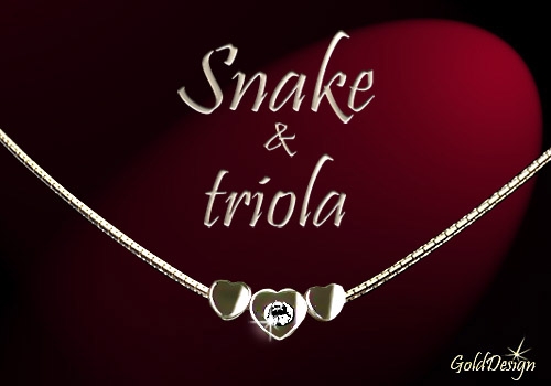 Snake +triola zlacený